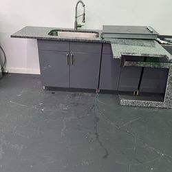 Cabinets and granite top