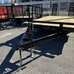 7x16 Flat Bed Trailer, Manufactured By Six Star Trailer, Brand New 