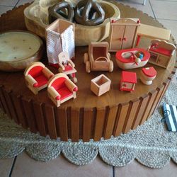 Doll House Vintage Wood Furniture 
