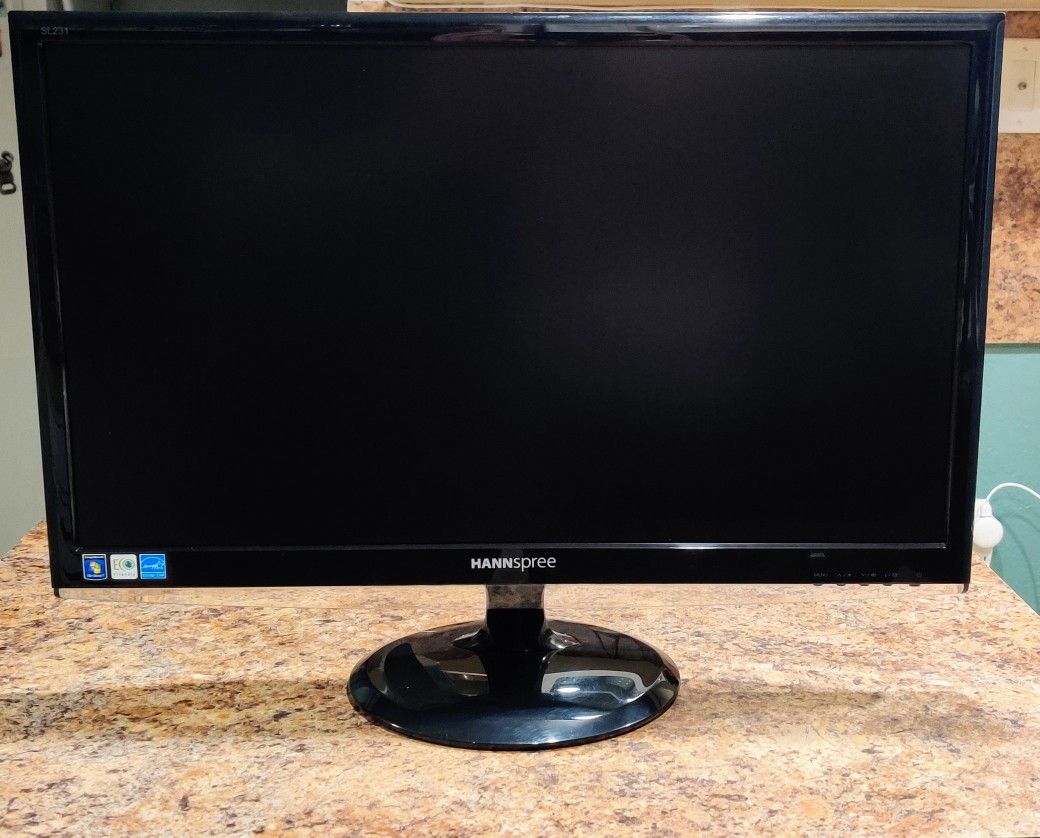 LIKE NEW Hannspree SL231SPB LCD 23" computer monitor with built-in speakers