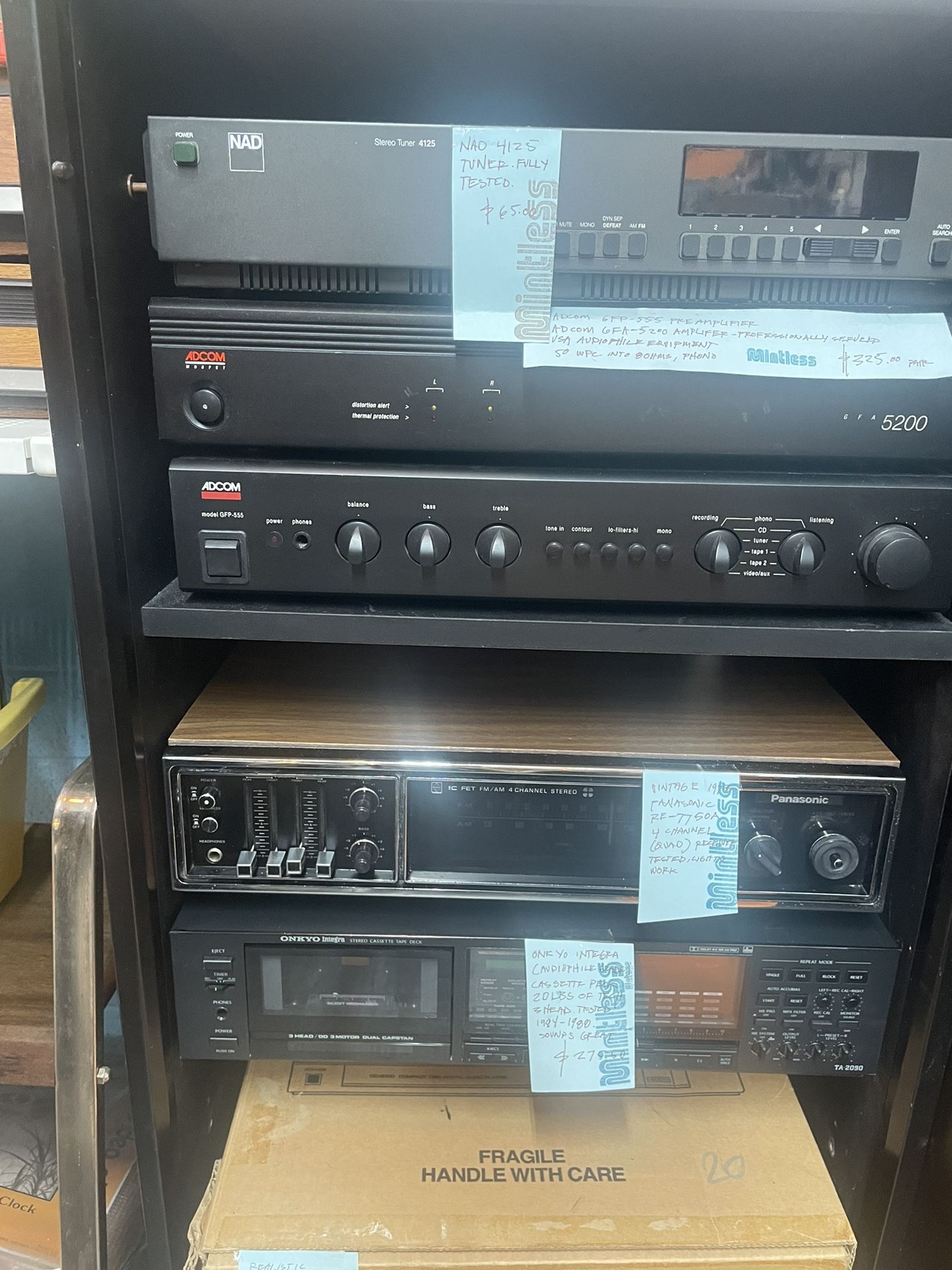 Adcom GFA-5200 amplifier and GFP-555 preamplifier