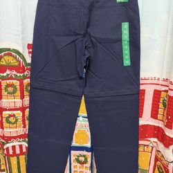Women’s Convertible Pants (size 12 Blue)