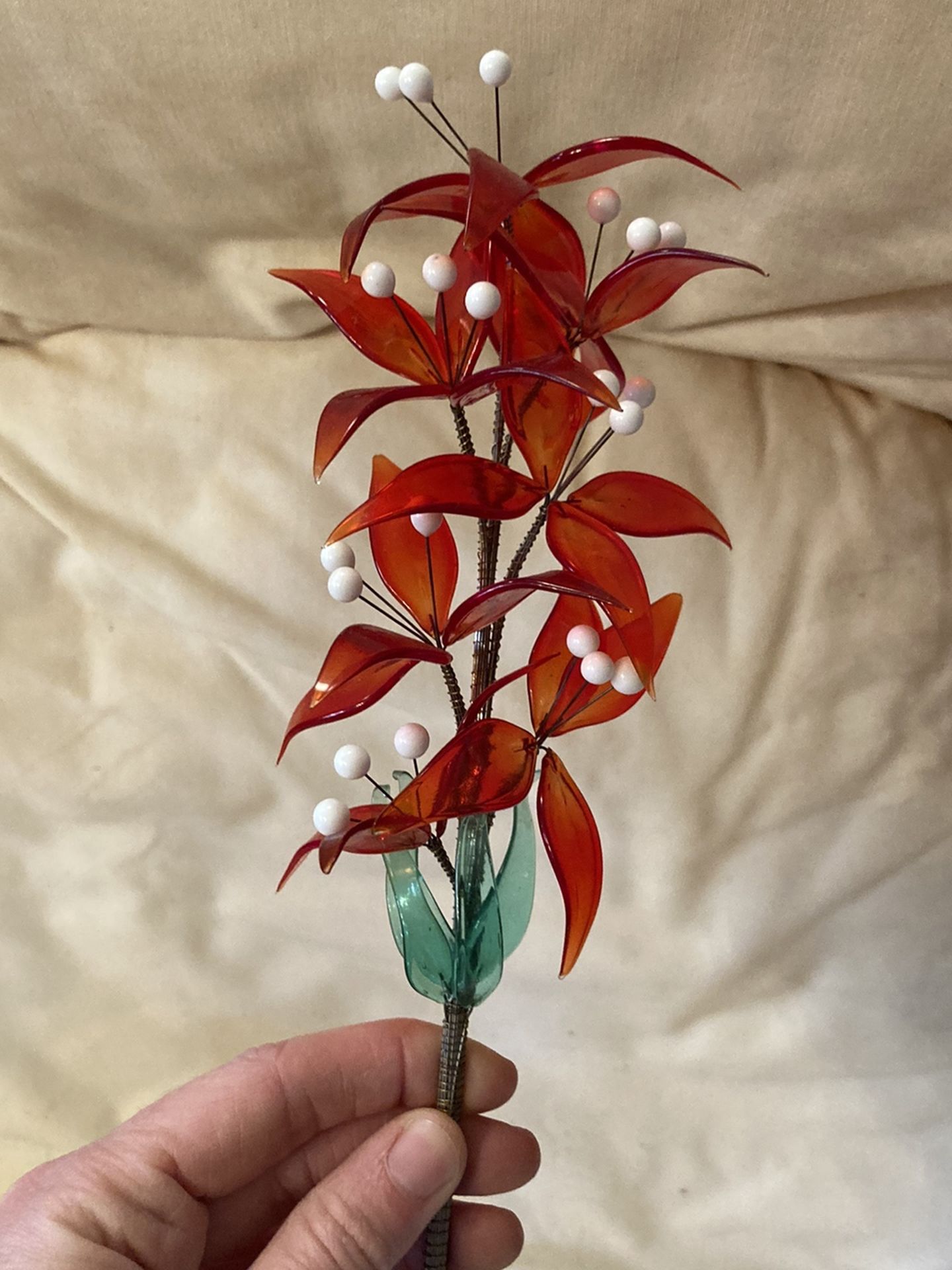 Rare antique glass flowers