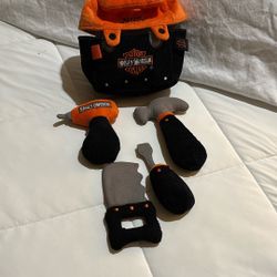 5 PCs Harley Davidson, 2 Rattle Baby Tool  Kit Stuffed Animals