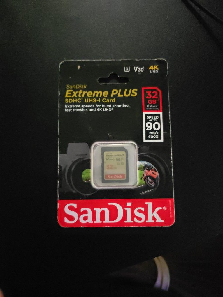 SanDisk extreme plus sdhc uhs-i card