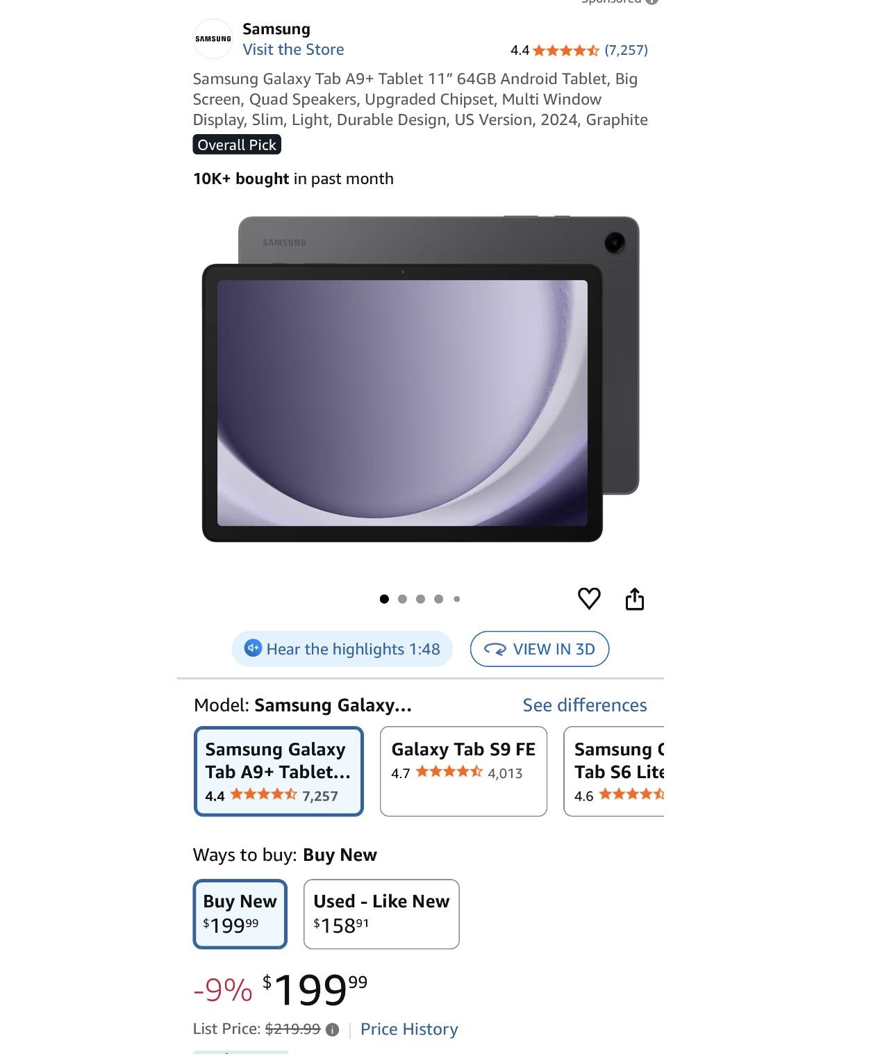 Samsung Galaxy Tab A9+