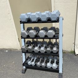 Dumbbells And Rack 