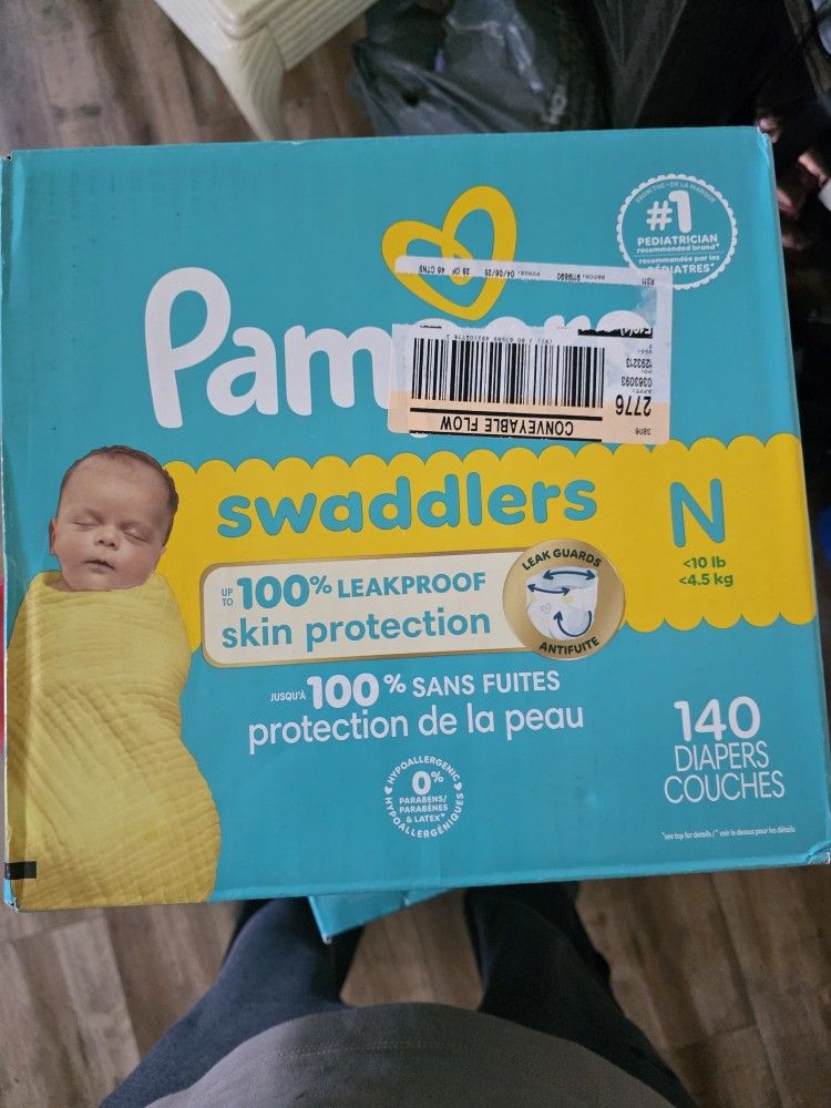Pampers Size N - 140 DIAPERS