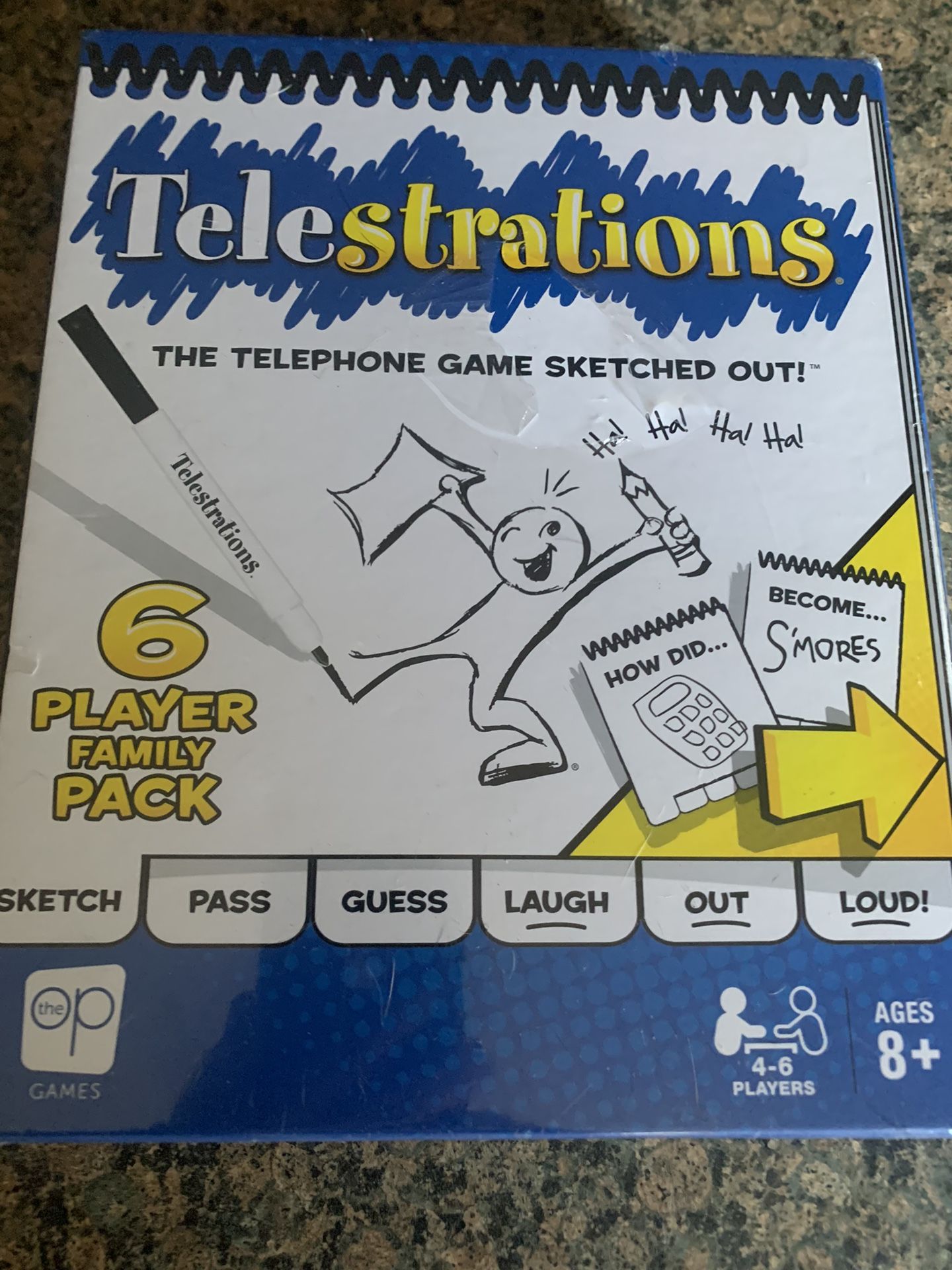 Brand New Telestrations 6 Player Family Pack-Unopened