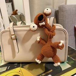 Handmade Crochet Sloth – Cute Bag Charm & Keychain