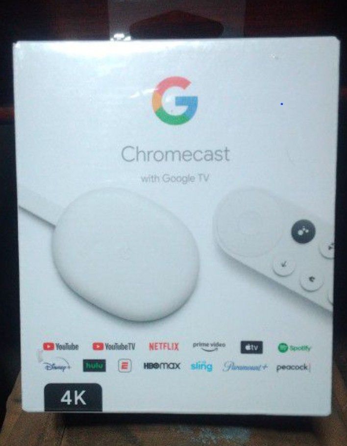 Google Chromecast W/Google TV 4k HDR