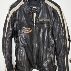 Harley Davidson Leather Jacket L Vented Race
