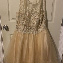Gold Dama Dress