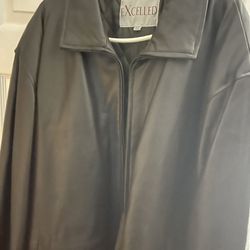 MENS BROWN LEATHER JACKET 4xl