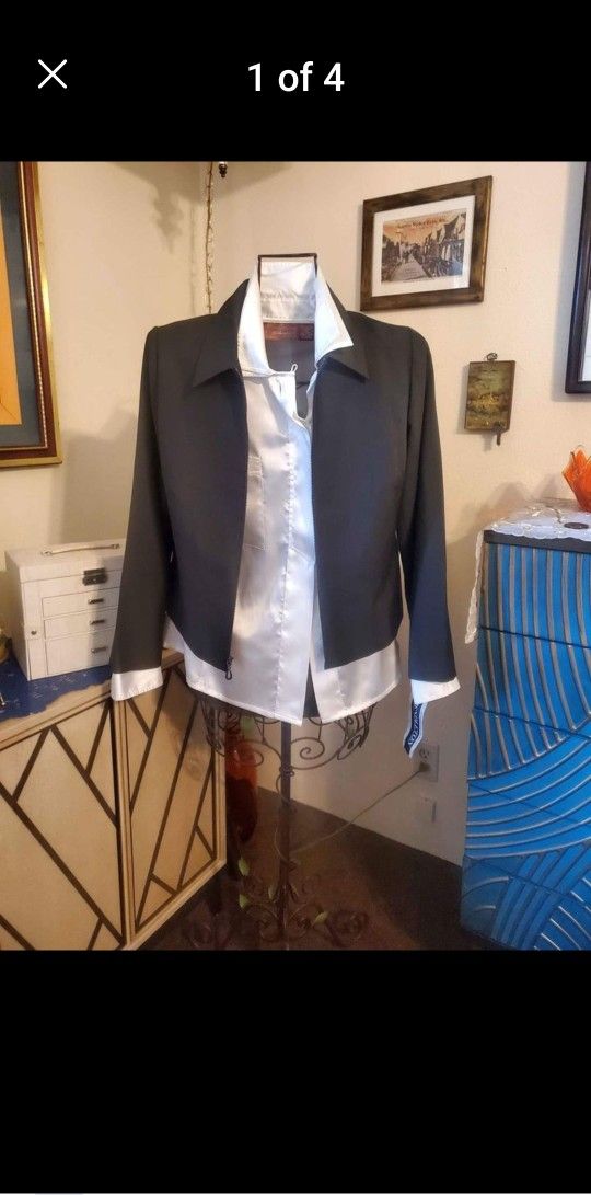 Brand New Green Vintage Pendleton Jacket Size 12 Petite With Tags