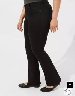 Torrid black perfect slim boot vintage stretch mid rise 22 extall 