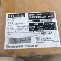 Condenser 2018-2024 Toyota