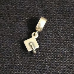 Pandora Sterling Silver marked S925 ALE Graduation Cap Dangle Charm
