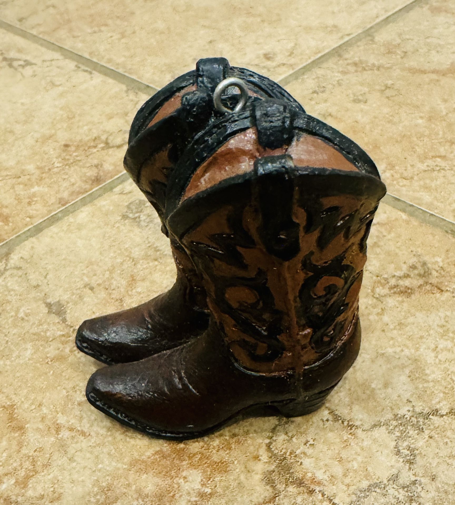 Decorative Cowboy Boots Holiday Ornament $10