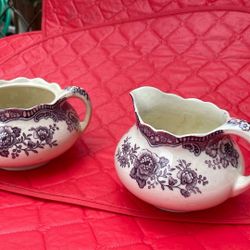 Vintage Teapot And Sugar Bowl 