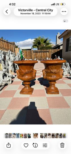 New Planters made out of cement