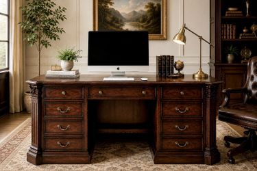 Hooker Furniture European Renaissance II Collection, Wood Computer Credenza / Office Desk