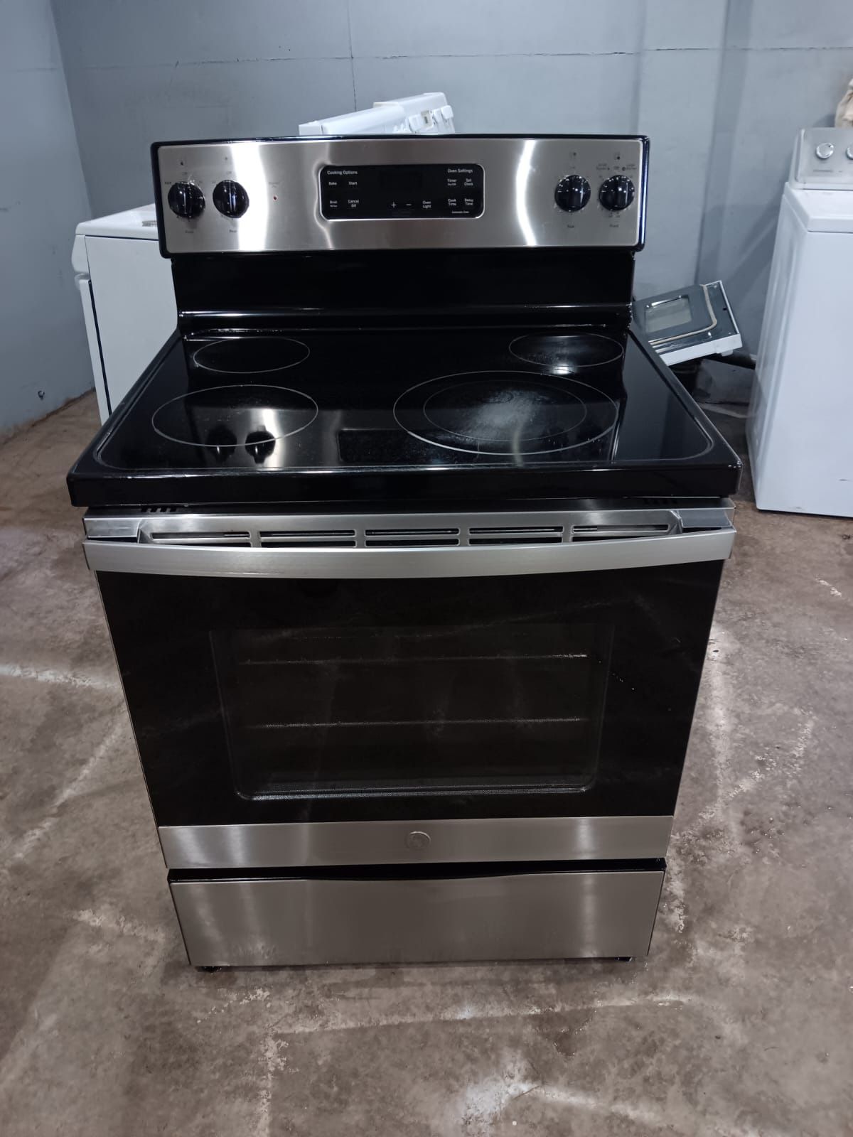 GE stove Electric Stainless Steel 