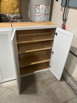 White Shaker Cabinet with Shelves