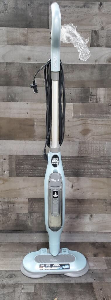 Shark S7000AMZ Steam Mop, Steam & Scrub All-in-One Scrubbing and Sanitizing, Designed for Hard Floors, with 6 Dirt Grip Soft Scrub Washable Pads & 2 S