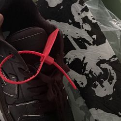 All black off white Shoes