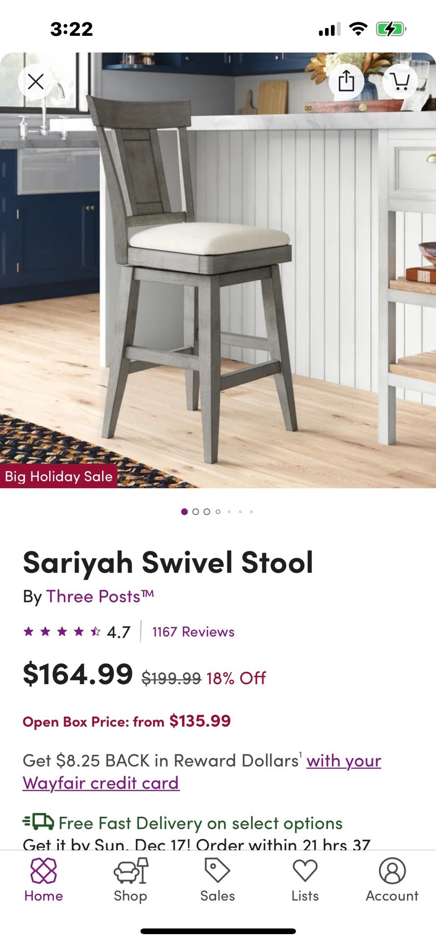 2 Brand New Bar Swivel & Counter Bar Stool