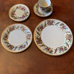 Holiday China. 5 piece place setting for 8