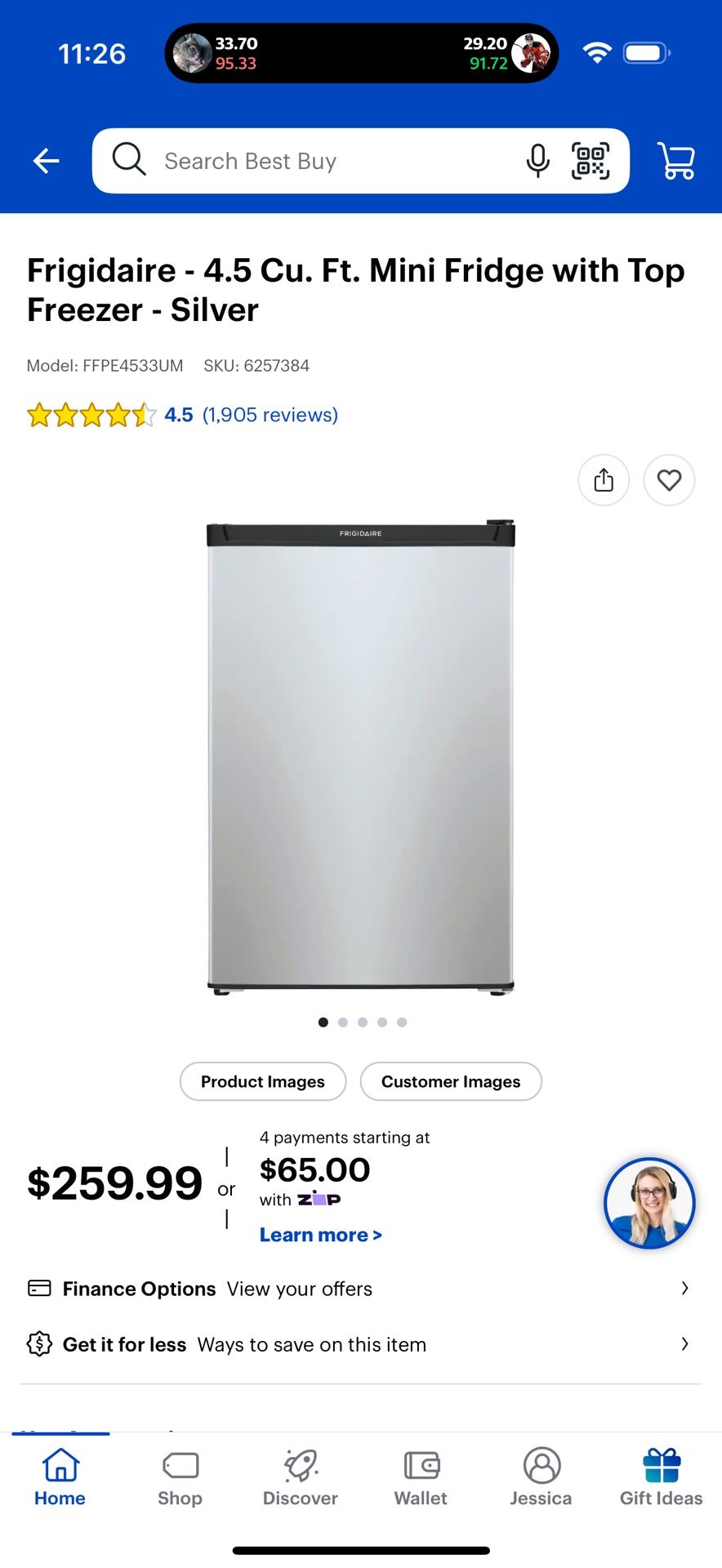 Mini fridge 
