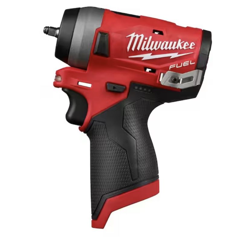 Milwaukee M12 FUEL 12V Lithium-Ion Brushless Cordless Stubby 3/8 in. Impact Wrench (Tool-Only)