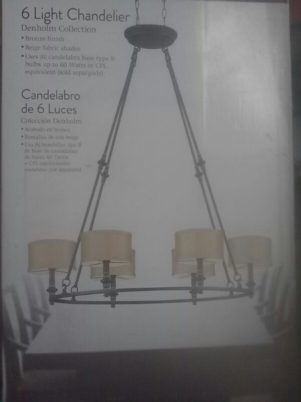 HOME DECORATORS COLLECTION 6-LIGHT CHANDELIER