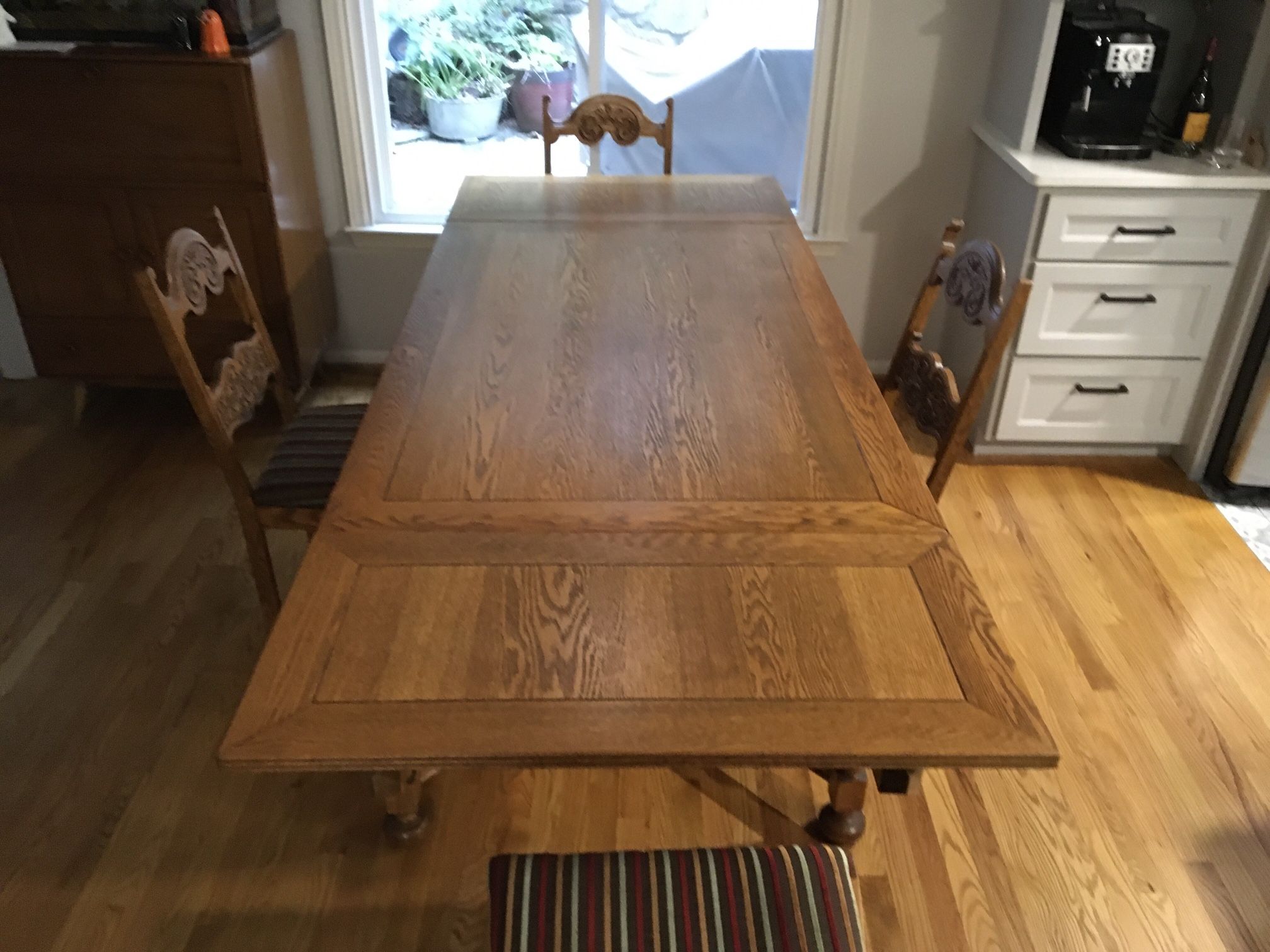 Golden Oak Dining Table And Chairs