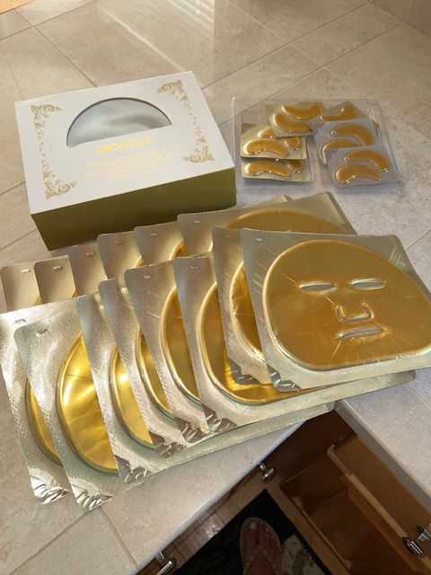 OROGOLD 24 K Deep Tissue Rejuvination masks and eye masks