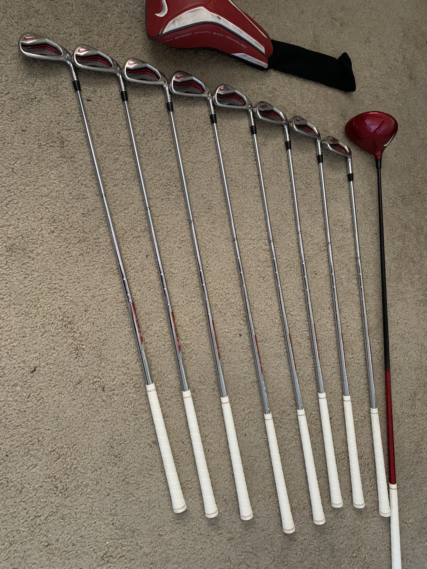 Golf Clubs Nike VRS Covert Irons with driver