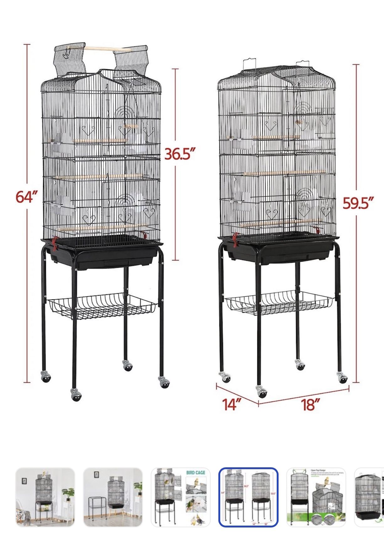 Used 64” Bird Cage