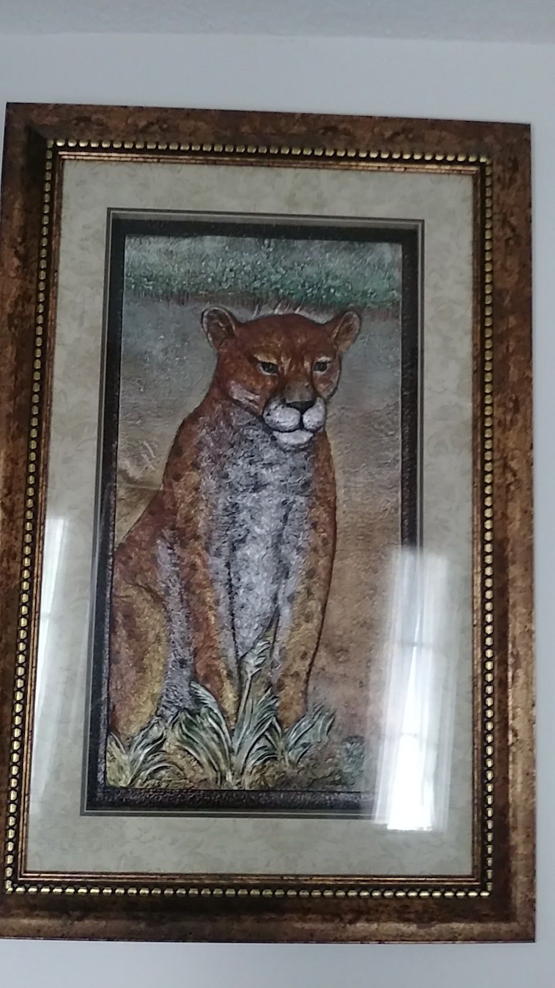 Cheetah picture frame
