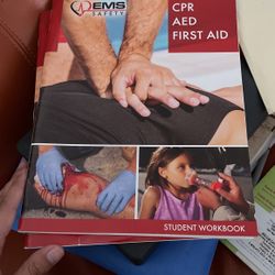 EMS Safety Cpr Aed First Aid Book And DVD