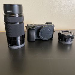 Sony A6300 With 55-200mm and 16-50mm Lenses