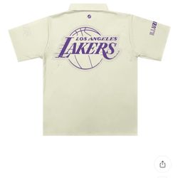 Los Angeles Lakers Tonal Cream Traditional Barber Jacket
