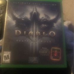 Xbox one video game Diablo reaper of souls Ultimate evil edition