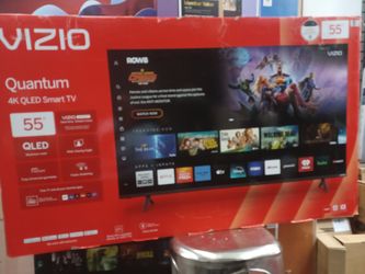 55" screen Qled smart 4k ultra HDTV by vizio Quantum pro.  Free wall mount bracket included.