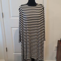 4X Michael Kors Black And White Dress
