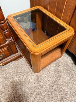 End Tables w/ Glass Top