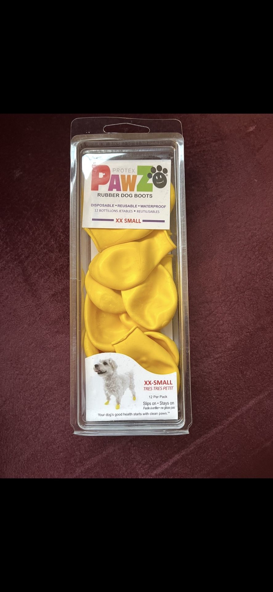 6 Pair Of Dog Booties-size XX Small