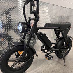 Electric Mini e-Bike, 16x4.0(Fat Tire), 11ah Battery, 20mph Top Speed, 5speed Pedal Assist, 7 Speed Shimano