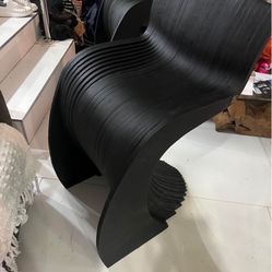 black Zig Zag chair .or Bar Stool . 